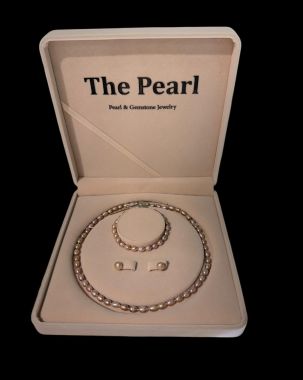 Sale bộ trang sức ngọc trai gồm chuỗi + hoa tai + lắc tay đầu tháng 12/2025