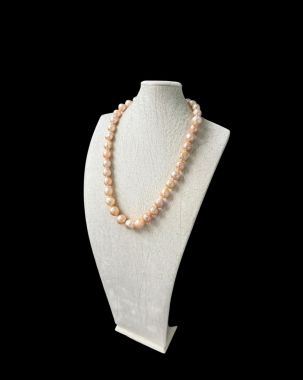 SALE CHUỖI NGỌC TRAI NHĂN (RIPPLE PEARL) - MÀU CAM TỰ NHIÊN 