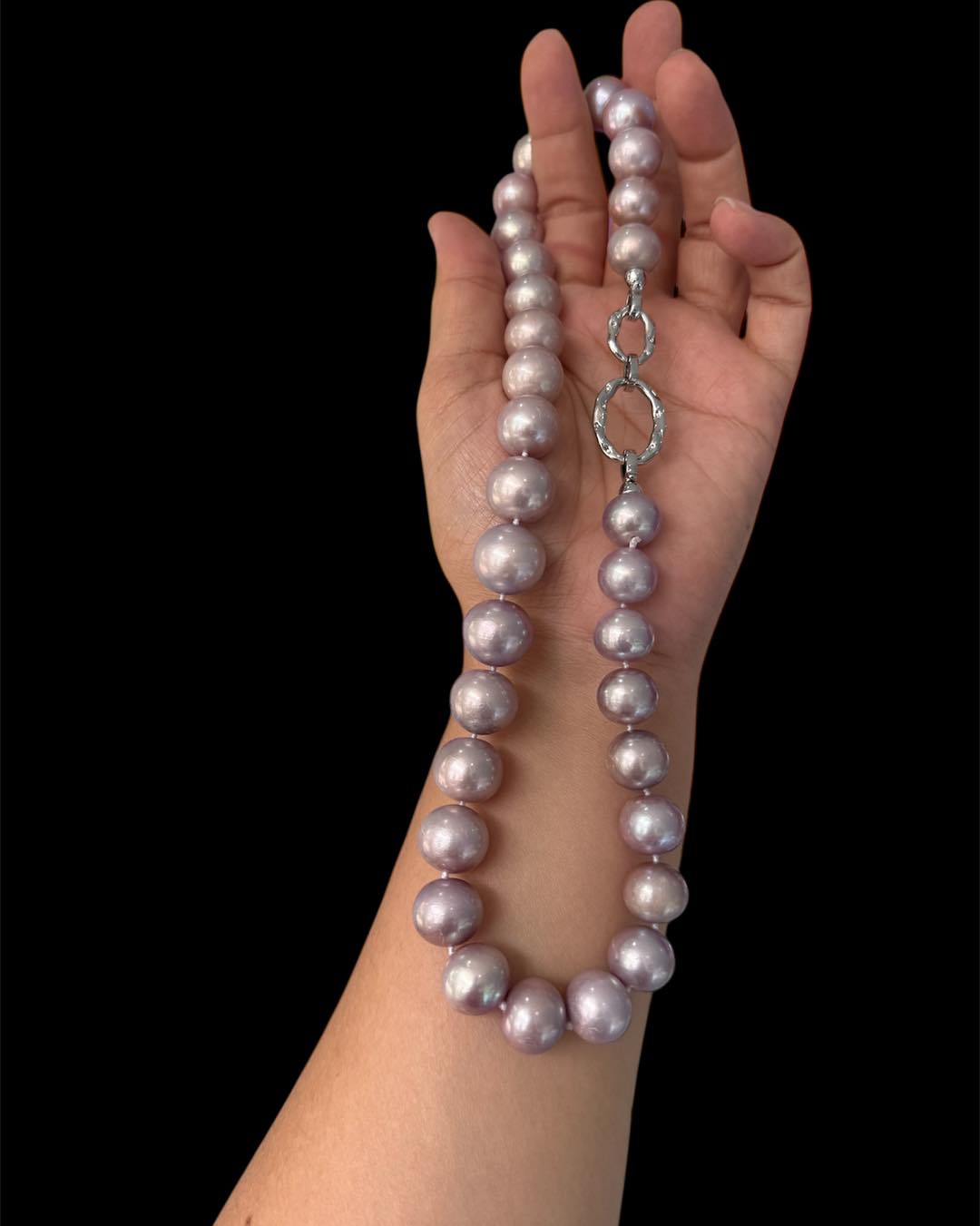 Chuỗi ngọc trai Edison tím hoa cà