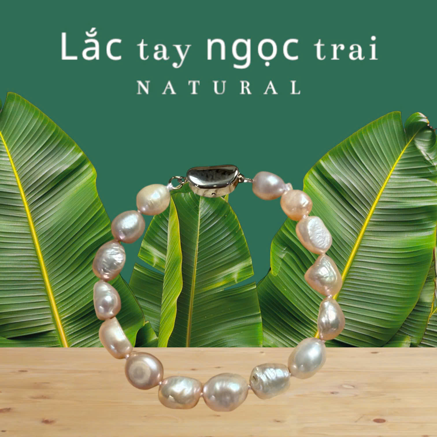 Sale: Lắc tay ngọc trai keshi nước ngọt